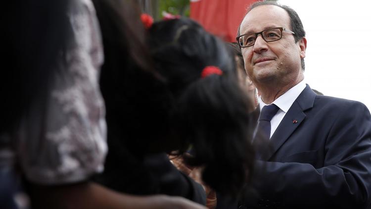 François Hollande à Paris, le 14 juillet 2014 [Etienne Laurent / POOL/AFP]