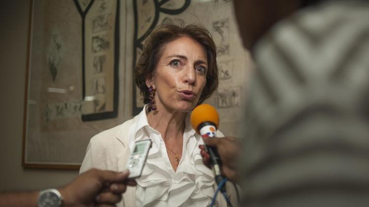 La ministre des Affaires sociales Marisol Touraine le 18 juillet 2014 à Lamentin [Nicolas Derne / AFP/Archives]
