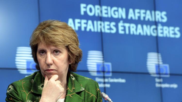 Le chef de la diplomatie européenne Catherine Ashton à Bruxelles le 22 juillet 2014 [Thierry Charlier / AFP/Archives]