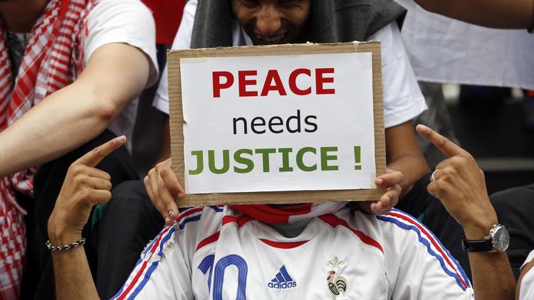 Des organisations propalestiniennes appellent à manifester leur soutien à Gaza samedi à Paris [Kenzo Tribouillard / AFP/Archives]