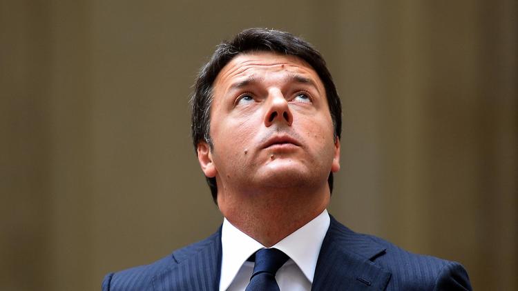 Le Premier ministre italien Matteo Renzi le 29 juillet 2014 au palais Chigi à Rome [Alberto Pizzoli / AFP/Archives]