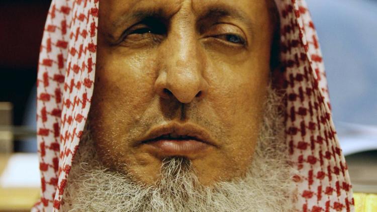 Photo d'archives du grand mufti d'Arabie Saoudite Abdel Aziz Al-Cheikh, le 15 mars 2008 à Riyadh [Hassan Ammar / AFP/Archives]