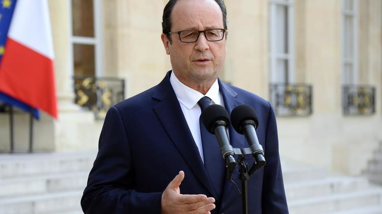 François Hollande, le 24 juillet 2014 au Palais de l'Elysée [BERTRAND GUAY / AFP]