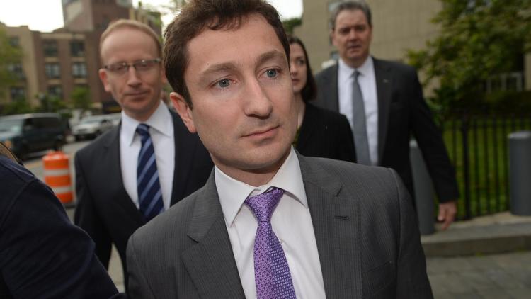 Le Français Fabrice Tourre, ex-courtier de la banque Goldman Sachs, à New York, le 1er août 2013 [ / AFP]