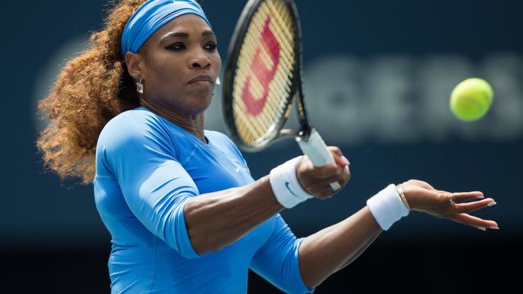 Serena Williams dispute un match du tournoi de Toronto, le 11 août 2013 [Geoff Robins / AFP/Archives]
