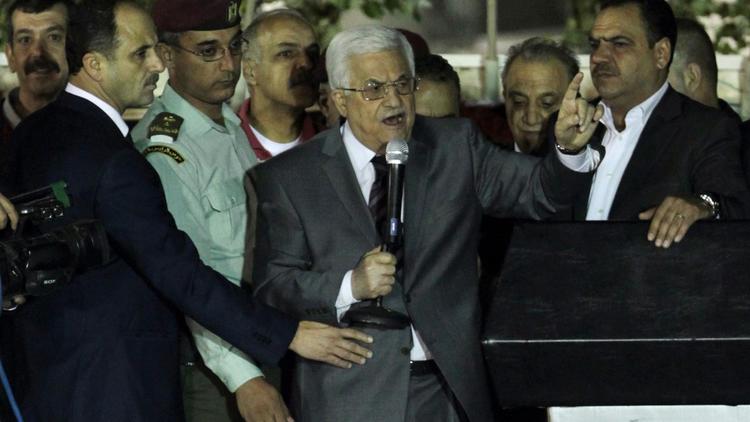 Le président palestinien Mahmoud Abbas, à Ramallah, en Cisjordanie, le 30 octobre 2013 [Abbas Momani / AFP]