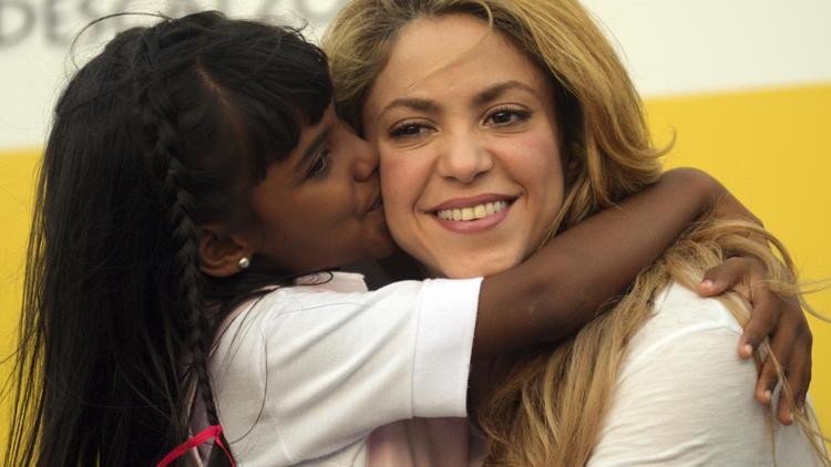 La chanteuse colombienne Shakira inaugure une école à Carthagène le 24 février 2014 [Manuel Pedraza / AFP/Archives]