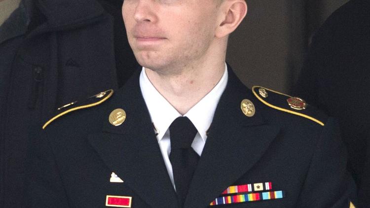 Le soldat américain Bradley Manning à Fort Meade le 20 août 2013 [Saul Loeb / AFP/Archives]