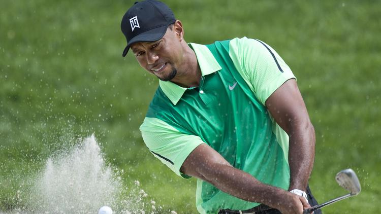 L'Américain Tiger Woods au 1er tour de l'Open de Bethesda, le 26 juin 2014 [ / AFP]