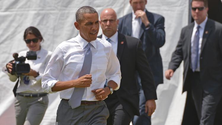 Le président américain Barack Obama à Washington le 1er juillet 2014  [Mandel Ngan / AFP]