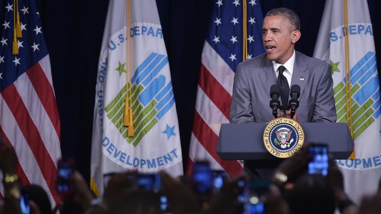 Le président Barack Obama, le 31 juillet 2014 à Washington [Mandel Ngan / AFP]