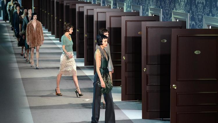 Des modèles présentés le 6 mars 2013 de la collection Louis Vuitton [Martin Bureau / AFP]