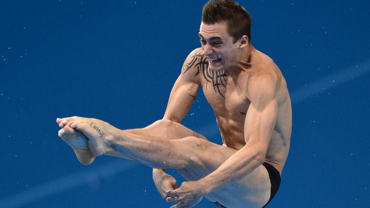 Le Français Matthieu Rosset, champion d'Europe en titre, a trouvé des raisons de se réjouir malgré son élimination en demi-finales du plongeon à 3 m individuel messieurs, mardi aux jeux Olympiques de Londres.[AFP]