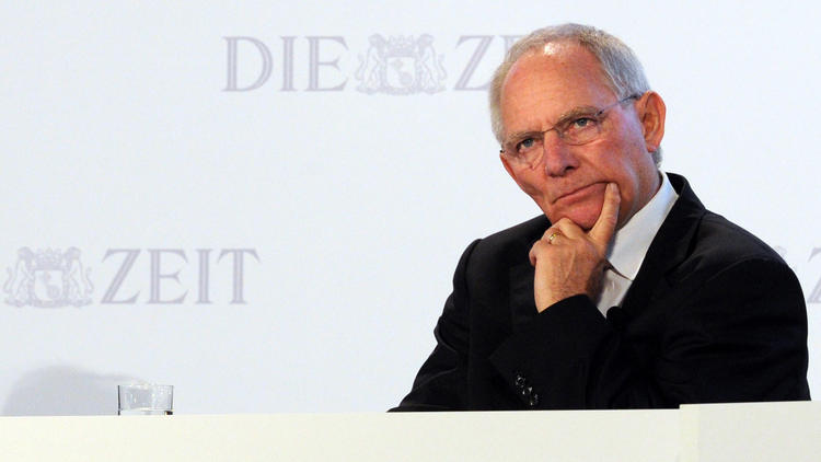 Le ministre allemand des Finances Wolfgang Schäuble le 8 novembre 2012 à Hambourg [Angelika Warmuth / DPA/AFP]