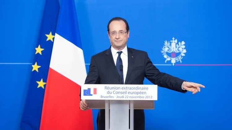 François Hollande le 23 novembre 2012 à Bruxelles [Bertrand Langlois / AFP]