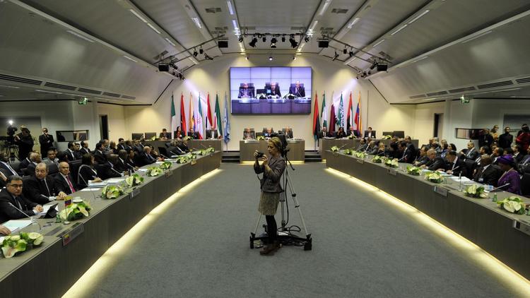 La 162e réunion de l'Opep, le 12 décembre 2012 à Vienne [Samuel Kubani / AFP]