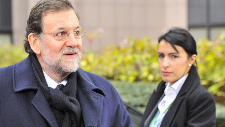 Le Premier ministre espagnol Mariono Rajoy au sommet européen à Bruxelles, le 14 décembre 2012 [Georges Gobet / AFP]