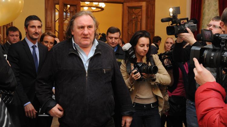 L'acteur français Gérard Depardieu le 22 février 2013 à Moscou [Andrey Smirnov / AFP]