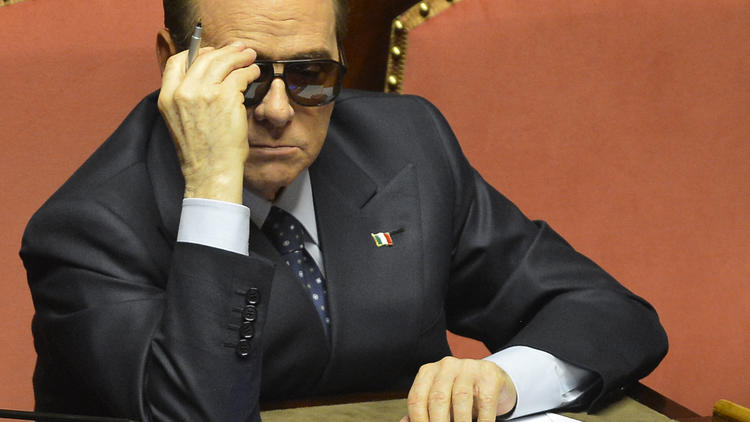 L'ex-Premier ministre italien Silvio Berlusconi, le 16 mars 2013 à Rome [Alberto Lingria / AFP/Archives]