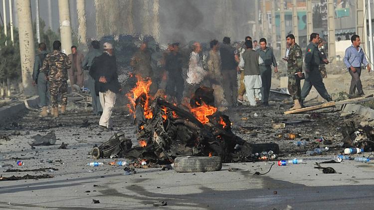 Attentat suicide le 18 septembre 2012 à Kaboul [Massoud Hossaini / AFP]