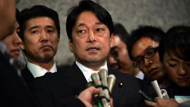 Le ministre nippon de la Défense, Itsunori Onodera, le 5 février 2013 à Tokyo [Yoshikazu Tsuno / AFP]
