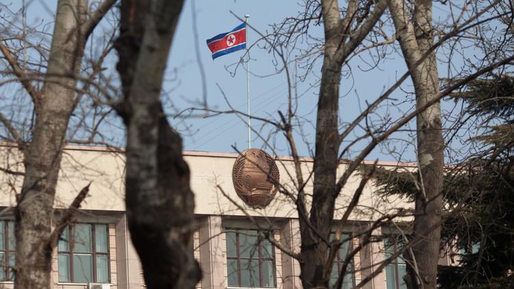 L'ambassade de Corée du Nord à Pékin, le 12 février 2013 [Ed Jones / AFP]