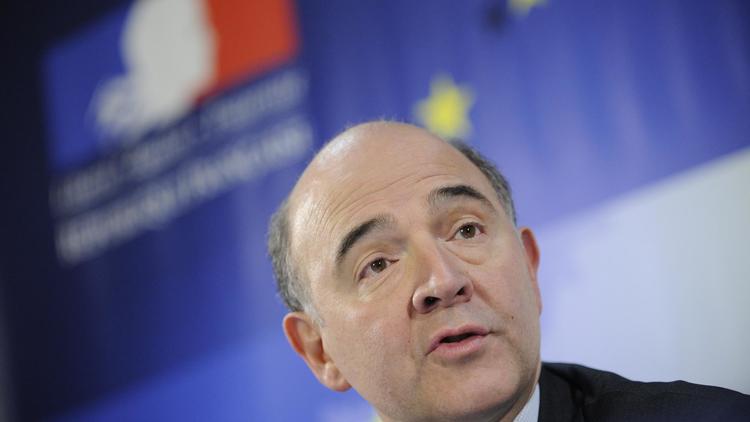 Le ministre des Finances Pierre Moscovici le 25 mars 2013 à Bruxelles [John Thys / AFP]
