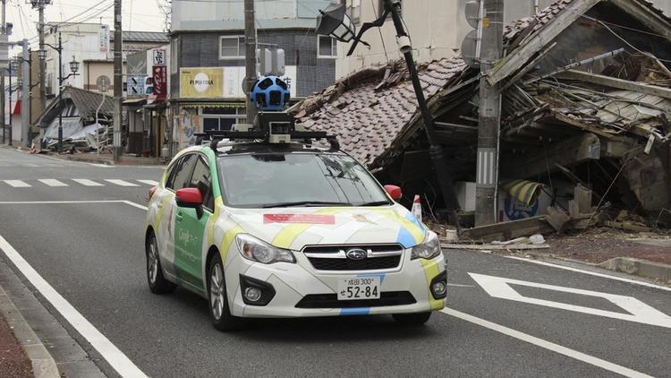 Photo fournie le 28 mars 2013 par Google d'un véhicule cartographiant Namie pour le système Street View [ / Google/AFP]