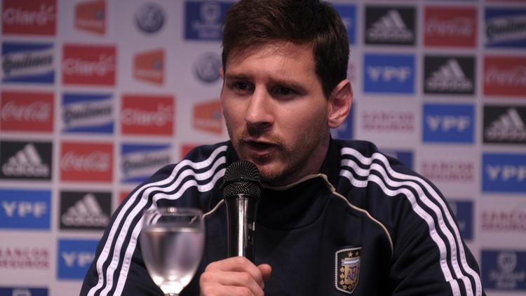 La start argentine Lionel Messi, le 21 mars 2013 à Ezeiza près de Buenos Aires [Alejandro Pagni / AFP]