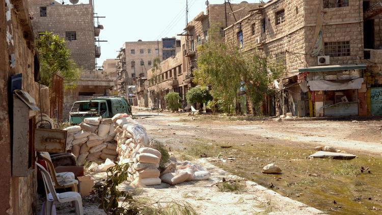 Une rue d'Alep le 24 septembre 2012 [ / AFP]