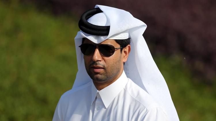 Le président du PSG Nasser Al Khelaifi photographié à Doha au Qatar le 29 décembre 2012 [Karim Jaafar / Al Watan/AFP/Archives]