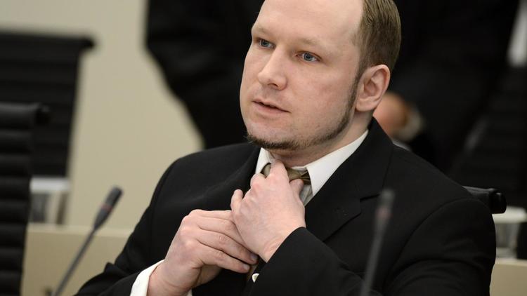 L'extrémiste de droite Anders Behring Breivik lors de son procès. 