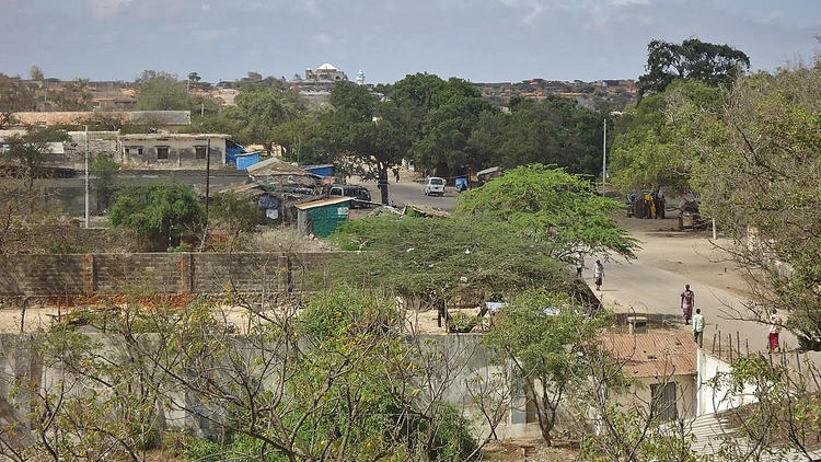 Vue du port de Kismayo, en Somalie, le 28 septembre 2012 [Stringer / AFP]