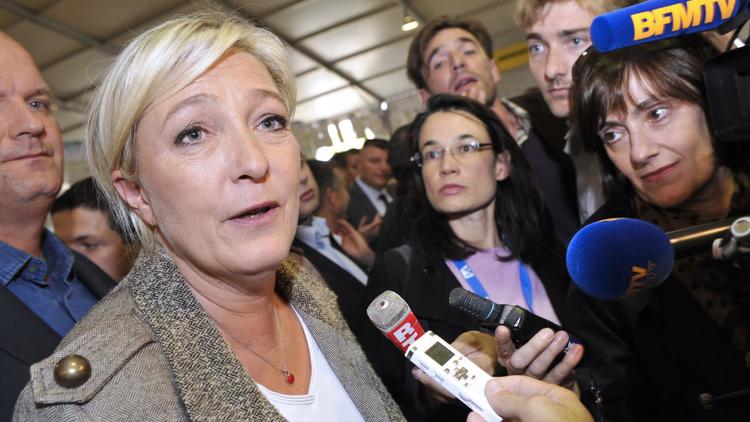 Marine Le Pen à Cournon, en Auvergne, le 4 octobre 2012 [Thierry Zoccolan / AFP/Archives]