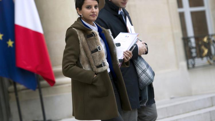 La porte-parole du gouvernement, Najat Vallaud-Belkacem, le 14 novembre 2012 à Paris [Lionel Bonaventure / AFP]