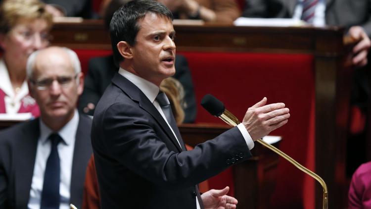 Manuel Valls le 14 novembre 2012 à l'Assemblée nationale à Paris [Francois Guillot / AFP]