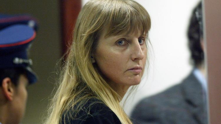 Michelle Martin, l'ex-femme du pédophile Marc Dutroux, lors de son procès, le 8 juin 2004 à Arlon, en Belgique [ / Pool/AFP/Archives]