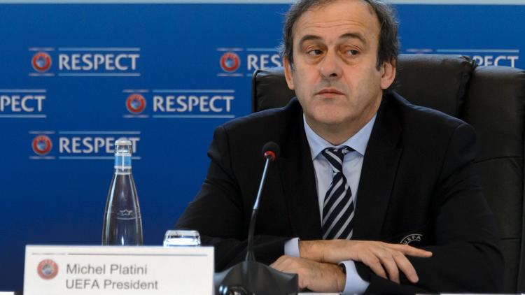 Le président de l'UEFA Michel Platini le 6 décembre 2012 à Lausanne [Fabrice Coffrini / AFP]