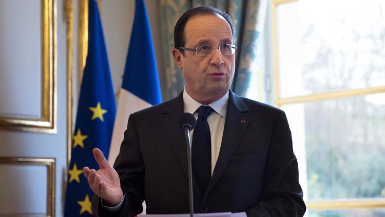 Le président François Hollande à l'Elysée le 9 décembre 2012 [Bertrand Langlois / AFP/Pool]