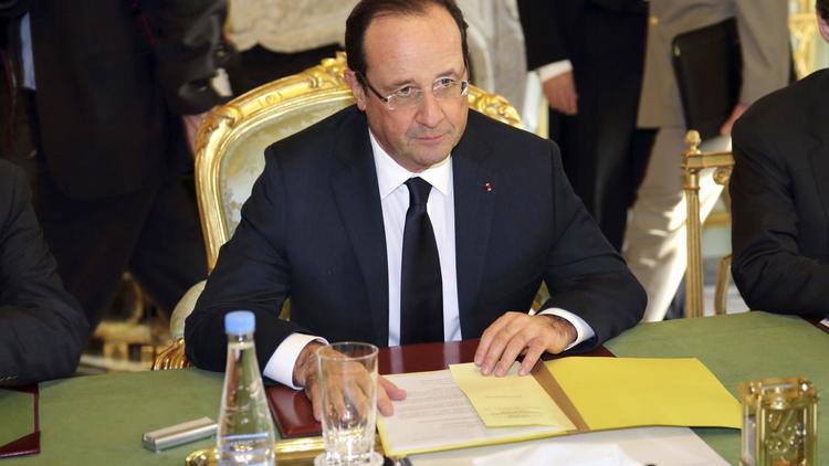 François Hollande, le 12 décembre 2012 à l'Elysée [Philippe Wojazer / Pool/AFP]