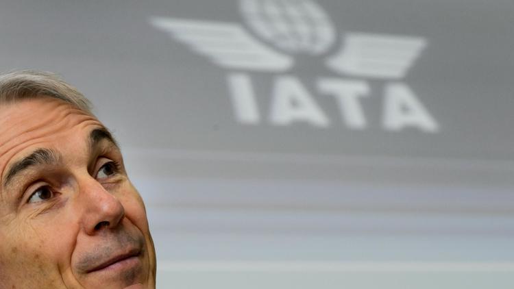 Le directeur général de l'IATA, Tony Tyler, le 13 décembre 2012 à Genève lors de la présentation des nouvelles prévisions de l'organisation [Fabrice Coffrini / AFP]