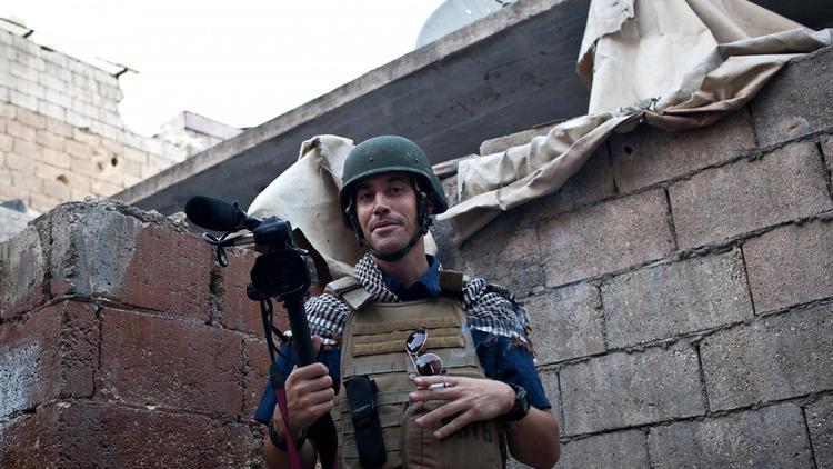 Le journaliste américain James Foley à Alep, en Syrie, le 5 novembre 2012 [Nicole Tung / AFP/Archives]