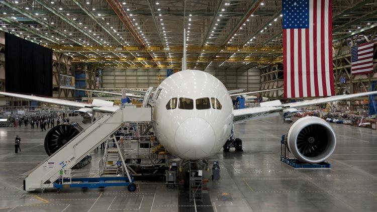 Un 787 Dreamliner de Boeing, à Everett (Washington), en février 2012 [Saul Loeb / AFP/Archives]