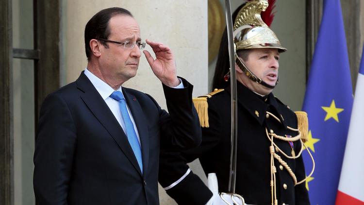 François Hollande le 11 février 2013 à l'Elysée à Paris