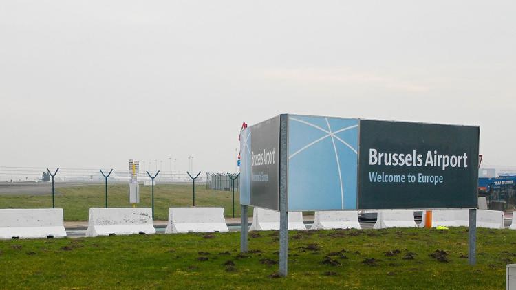 L'aéroport de Bruxelles, le 19 février 2013, en Belgique