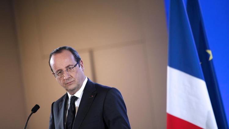 François Hollande, le 23 février 2013 au Salon de l'agriculture à Paris [Thibault Camus / Pool/AFP]