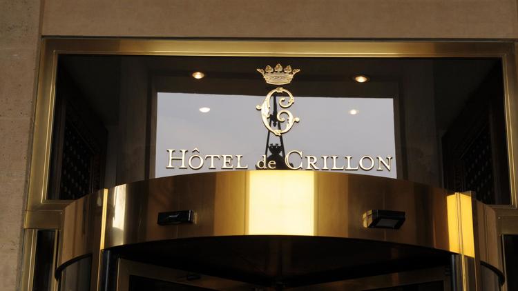 Vue partielle de l'entrée de l'Hôtel de Crillon, le 28 mars 2013 à Paris [Eric Piermont / AFP]