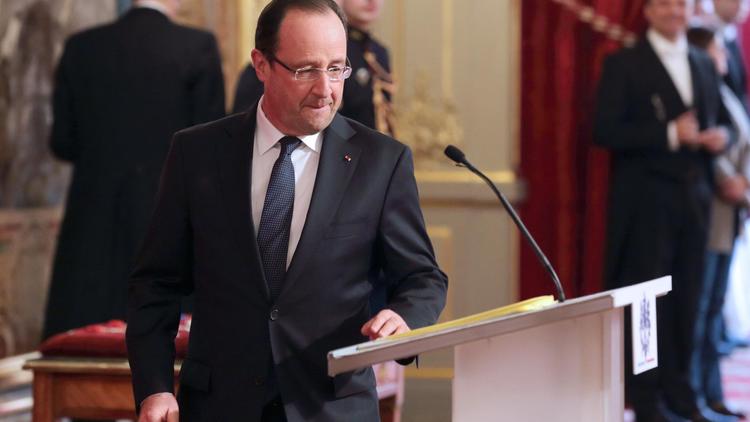 François Hollande le 2 avril 2013 à l'Elysée [Philippe Wojazer / AFP/POOL]