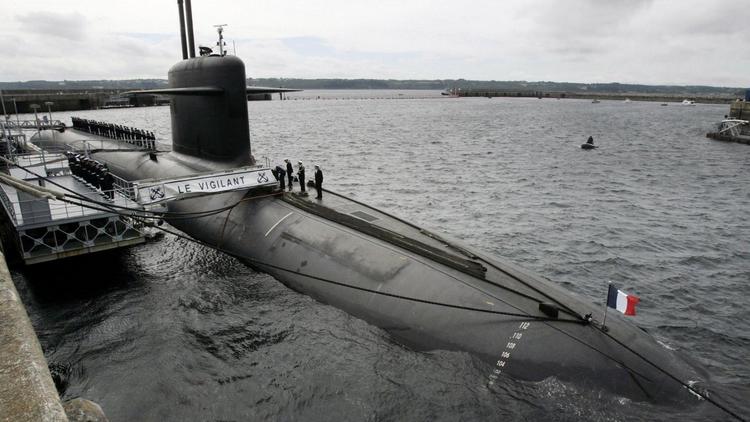 Le sous-marin nucléaire lanceur d'engin "Le Vigilant" à la base de l'Ile Longue, en Bretagne, en juillet 2007 [Francois Mori / Pool/AFP/Archives]