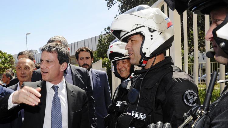 Le ministre de l'Intérieur Manuel Valls, en déplacement à Marseille, le 31 mai 2013 [Boris Horvat / AFP/Archives]